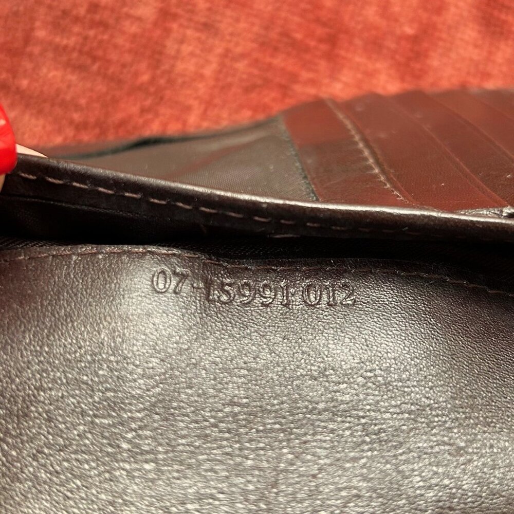 FENDI Zucca Large Clutch Wallet Tobacco Black - Picture 8 of 11